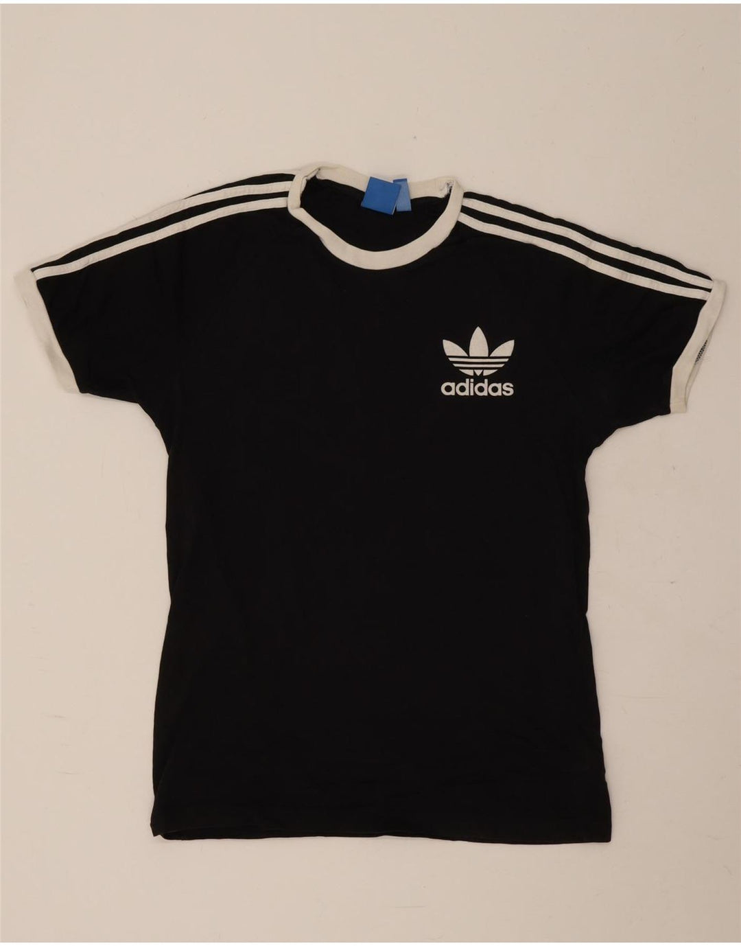 T-shirt grafica da uomo Adidas Top in cotone nero medio