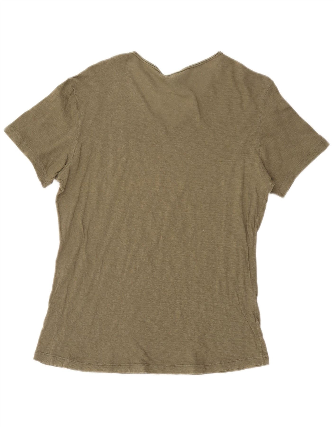 T-shirt da donna BENETTON Top UK 16 grande kaki