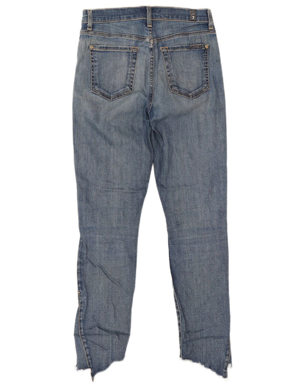 7 FOR ALL MANKIND Jeans slim da donna W26 L26 cotone blu