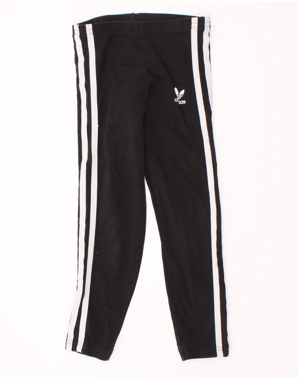 Pantaloni Tuta Bambina Adidas 5-6 Anni Cotone Nero