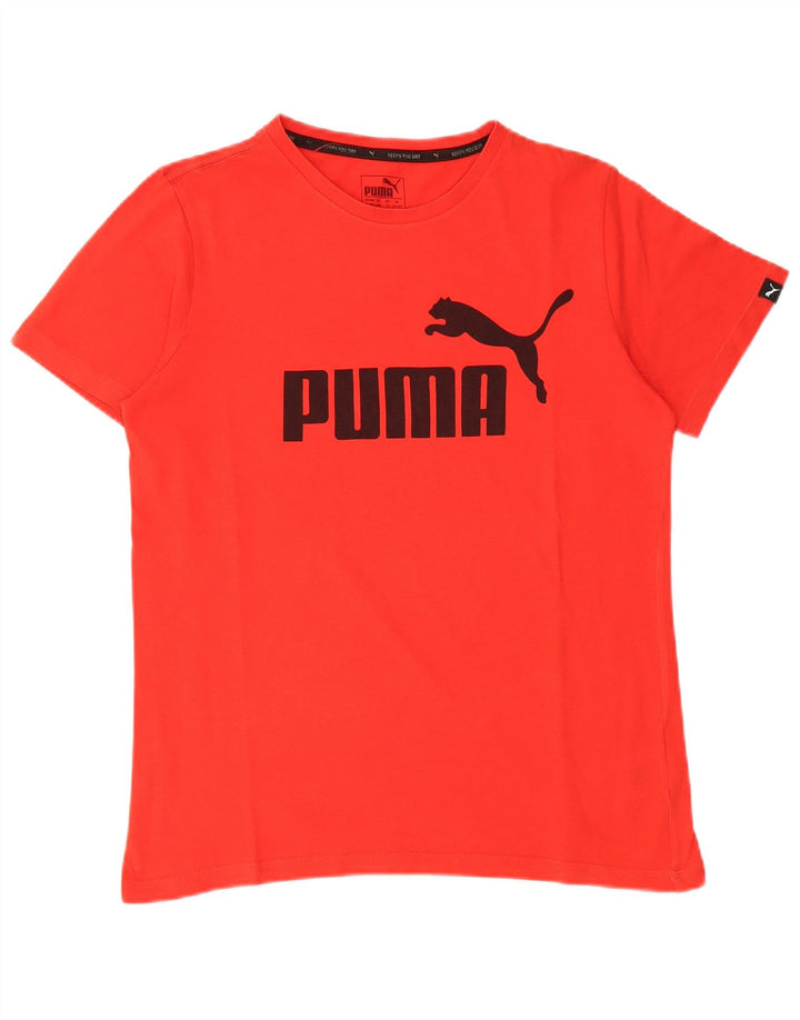 Maglietta grafica PUMA da bambino 13-14 anni in cotone rosso