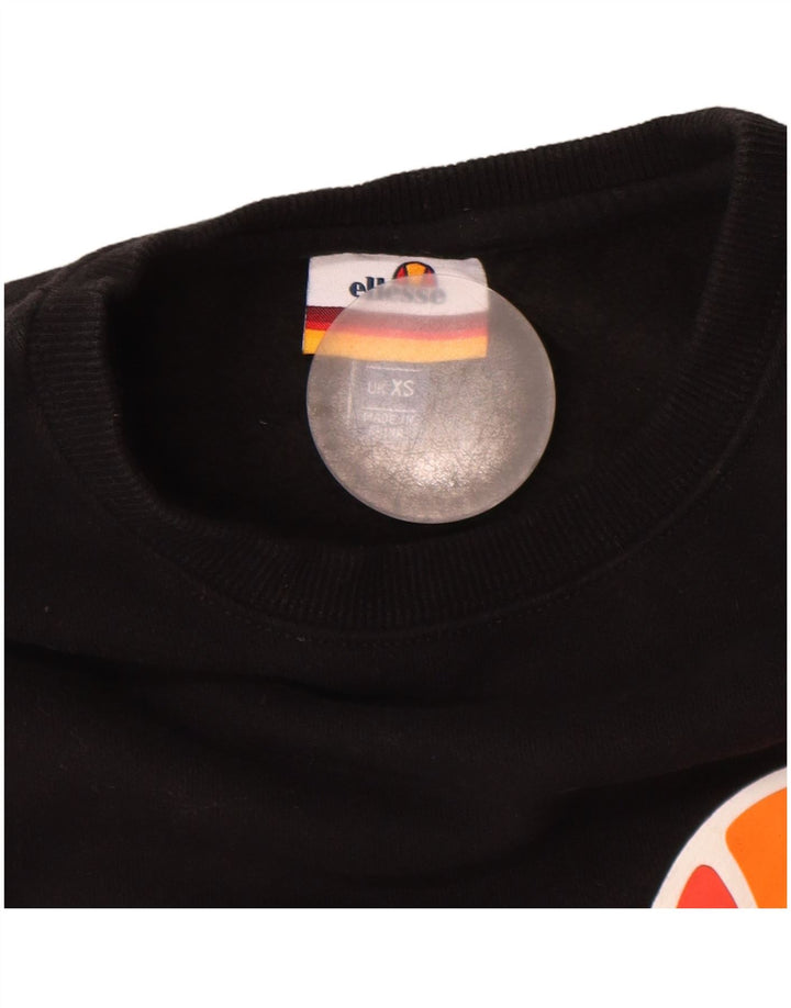 Felpa grafica da uomo Ellesse maglione XS cotone nero