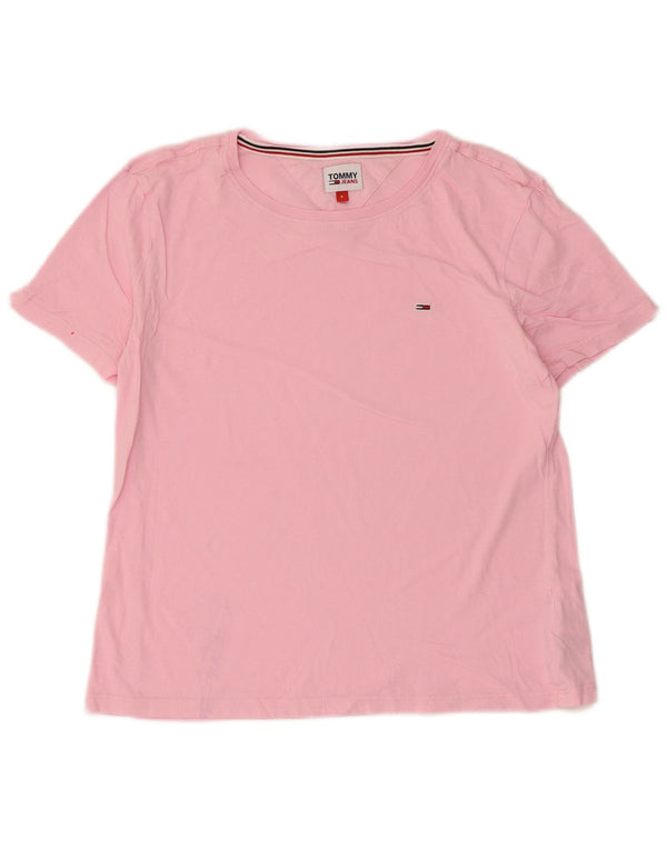 Maglietta da donna Tommy Hilfiger Top UK 10 piccola in cotone rosa