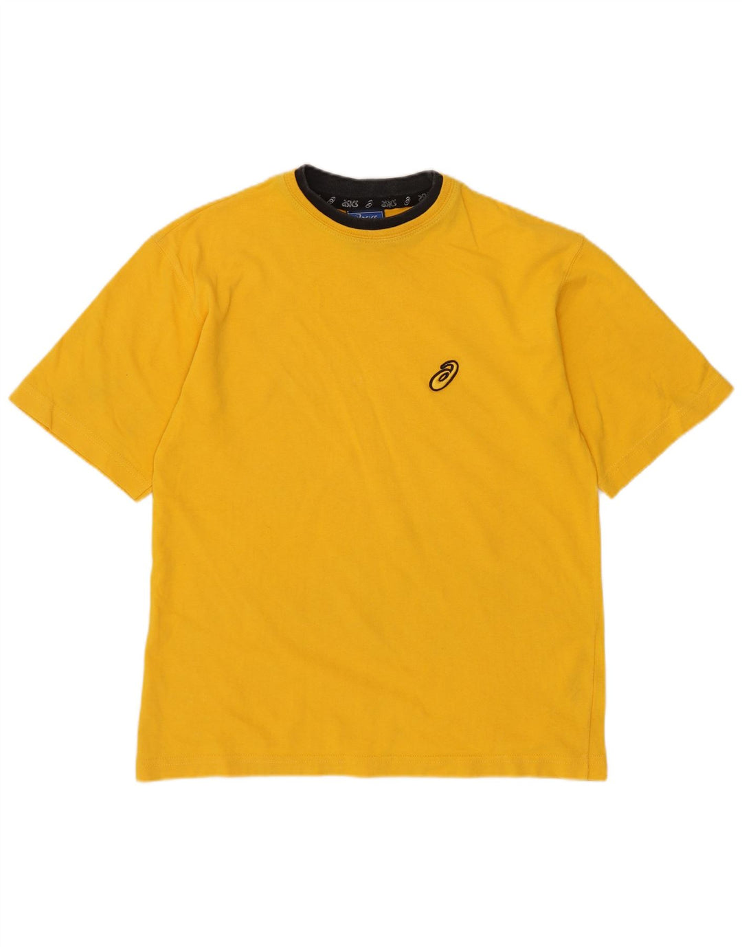 T-shirt Asics da bambino 11-12 anni in cotone giallo