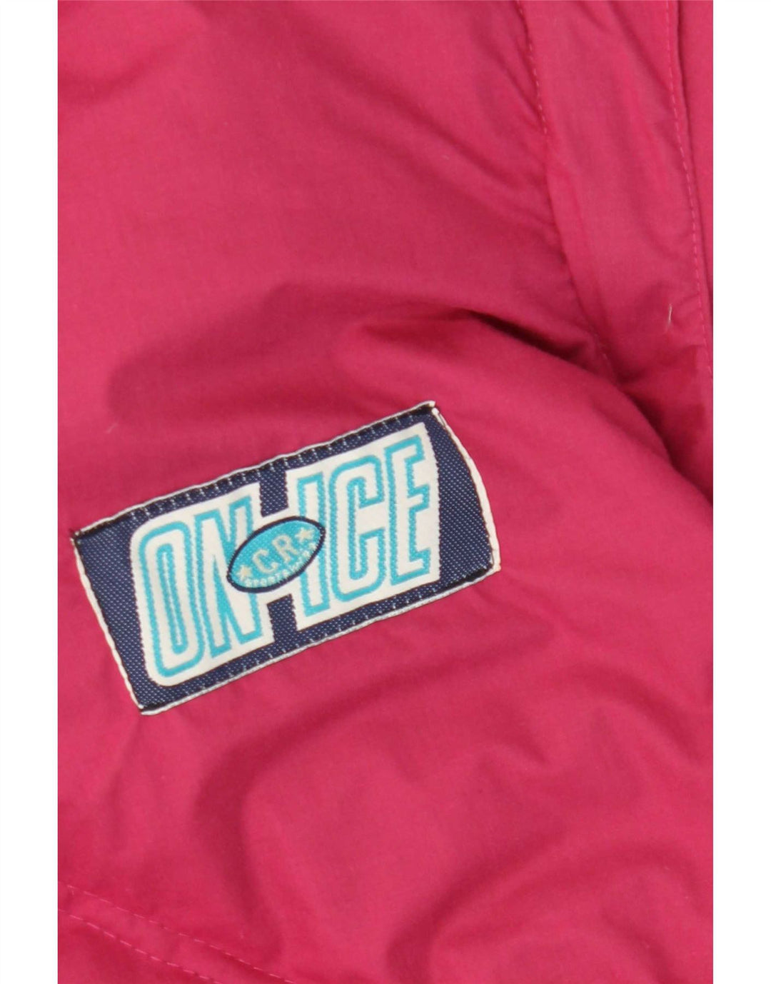 Giacca da sci reversibile imbottita vintage da uomo UK 40 grande poliestere rosa