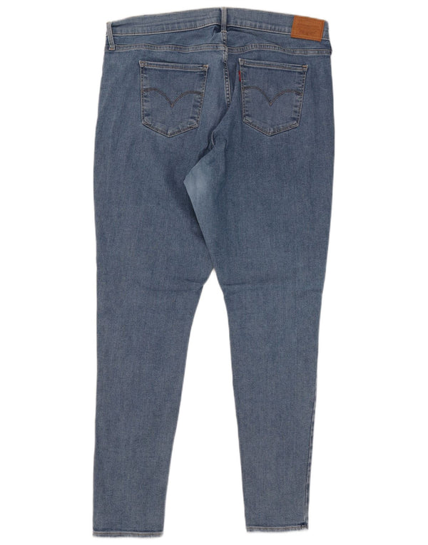 Levi's Donna 311 Shaping Super Skinny Jeans US 16 2XL W34 L30 Cotone Blu