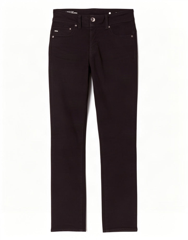 Jeans dritti G-Star da donna Midge Saddle W28 L30 cotone nero