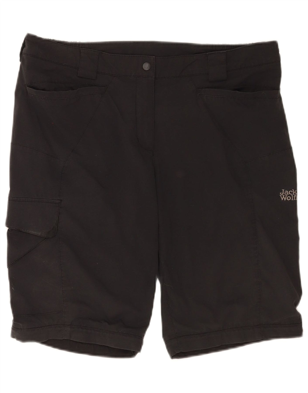 Pantaloncini cargo da donna Jack Wolfskin UK 12/14 Medi W34 Neri