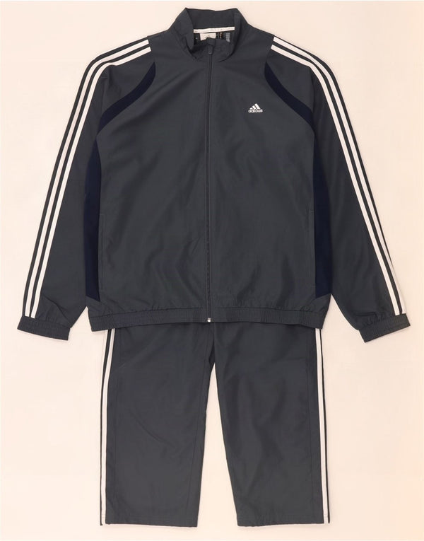 Tuta intera Adidas Climalite da uomo UK 44/46 Large Grigio Colourblock