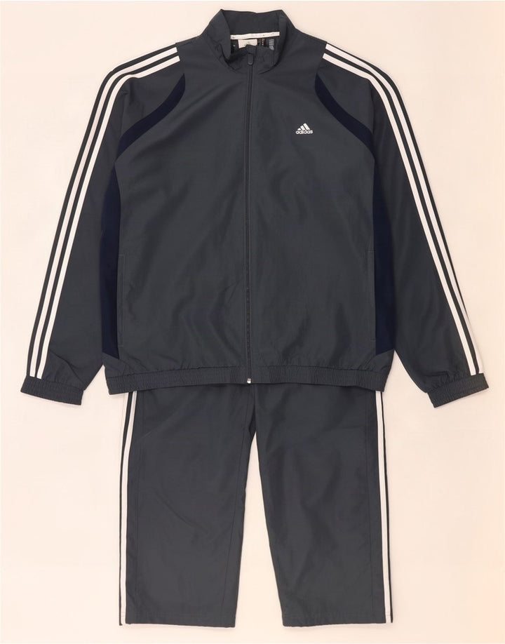 Tuta intera Adidas Climalite da uomo UK 44/46 Large Grigio Colourblock