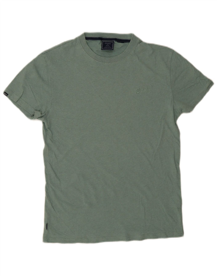 T-shirt da uomo Superdry Top Small in cotone verde