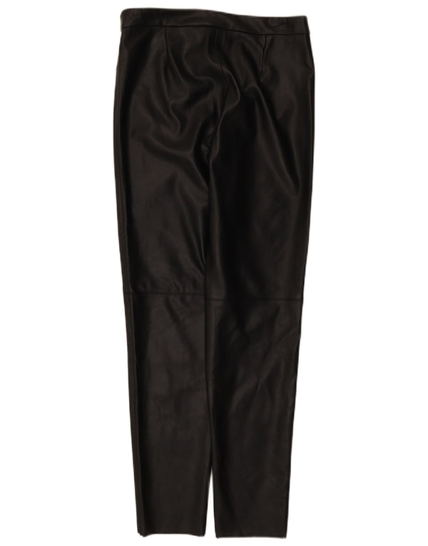 Leggings Zara da donna in ecopelle grandi W30 L28 poliuretano nero