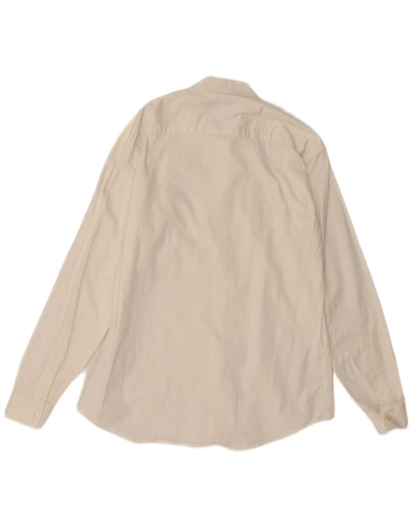 Camicia da uomo Marlboro Classics Large in cotone bianco