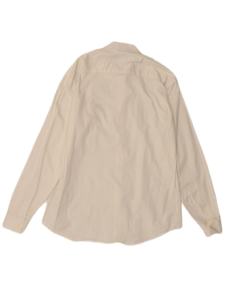 Camicia da uomo Marlboro Classics Large in cotone bianco
