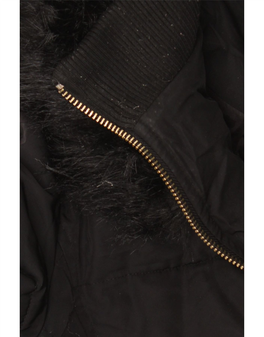 Cappotto imbottito con cappuccio da donna Laura Ashley UK 12 medio poliestere nero