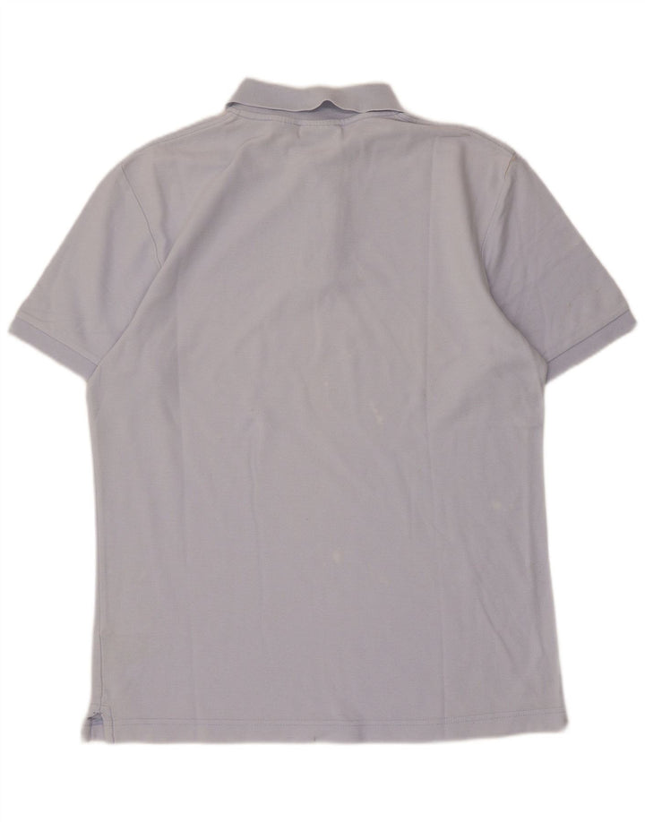 Polo da uomo Fila in cotone blu medio