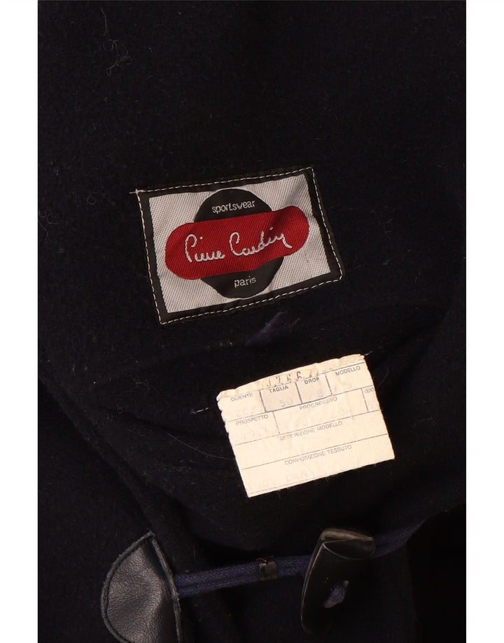 Montgomery con cappuccio da uomo Pierre Cardin IT 50 Large in lana blu navy
