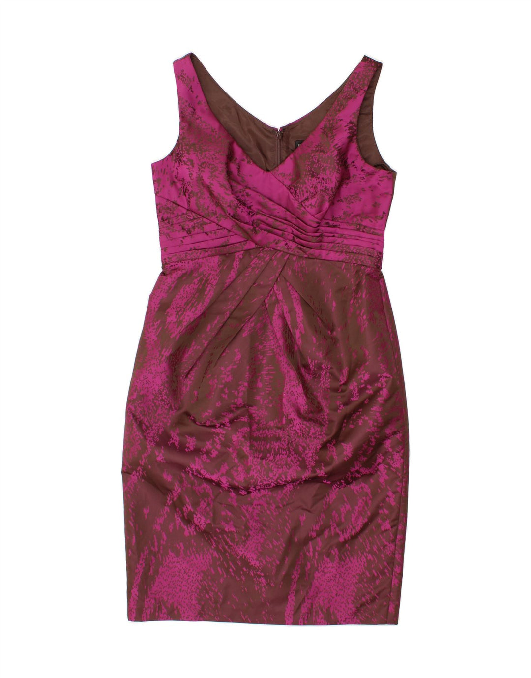 JOHN CHARLES Womens Abstract Pattern Bodycon Dress UK 14 Medium Pink Vintage John Charles and Second-Hand John Charles from Messina Hembry 