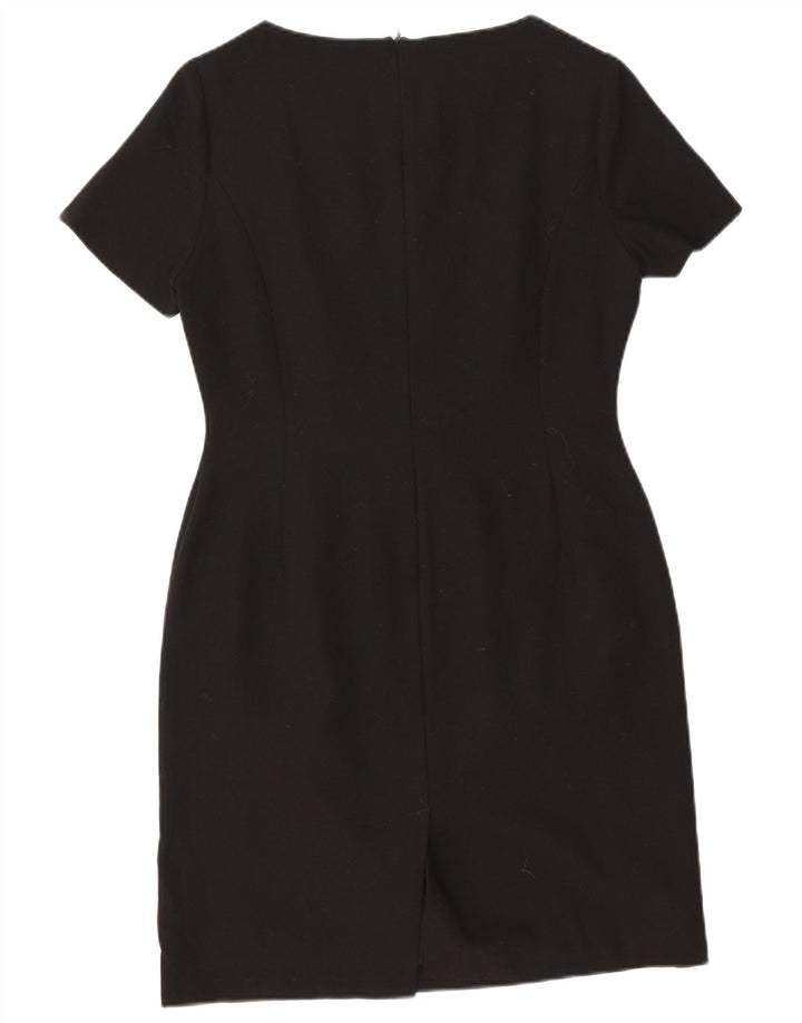 Abito tubino da donna Laura Ashley UK 12 Medium Black New Wool