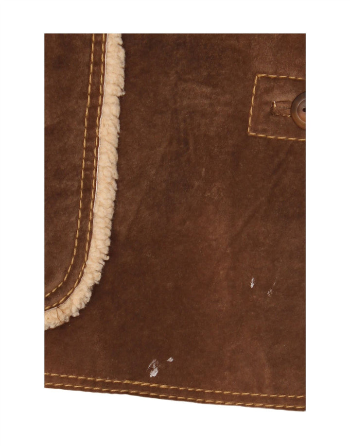 Giubbotto Shearling Donna Conbipel IT 48 XL Pelle Marrone