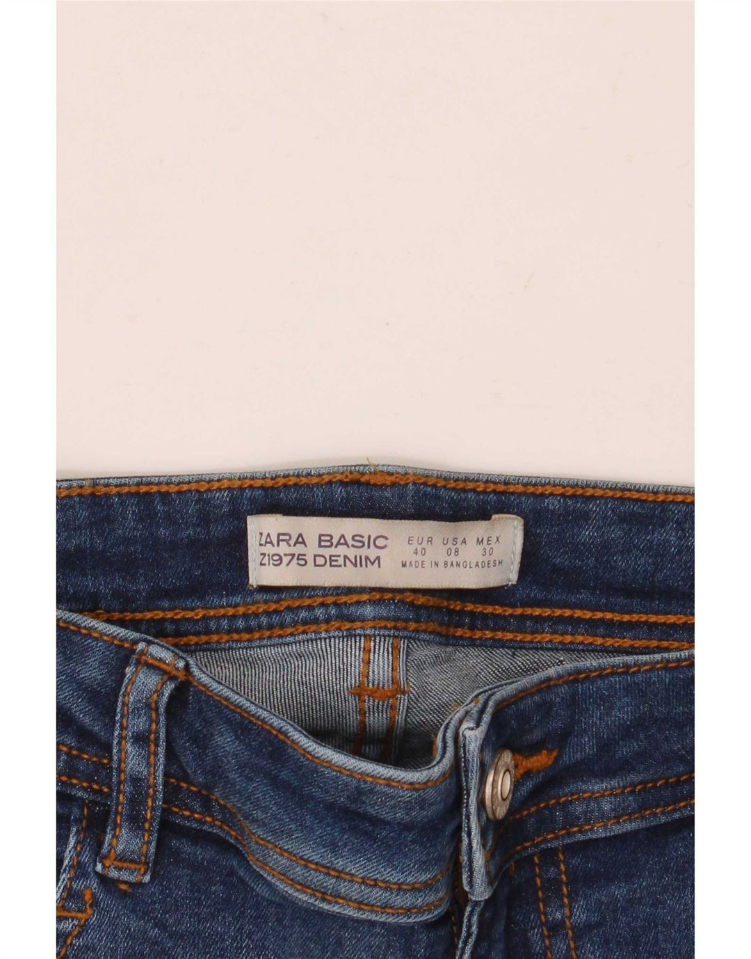 Jeans skinny da donna Zara EU 40 medi W30 L28 Blu navy
