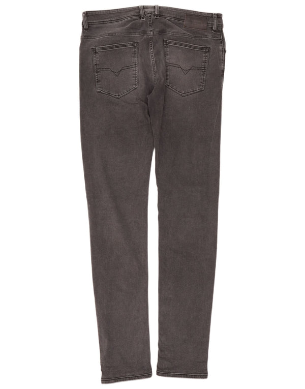 Jeans skinny slim slim da uomo Diesel W34 L34 cotone grigio