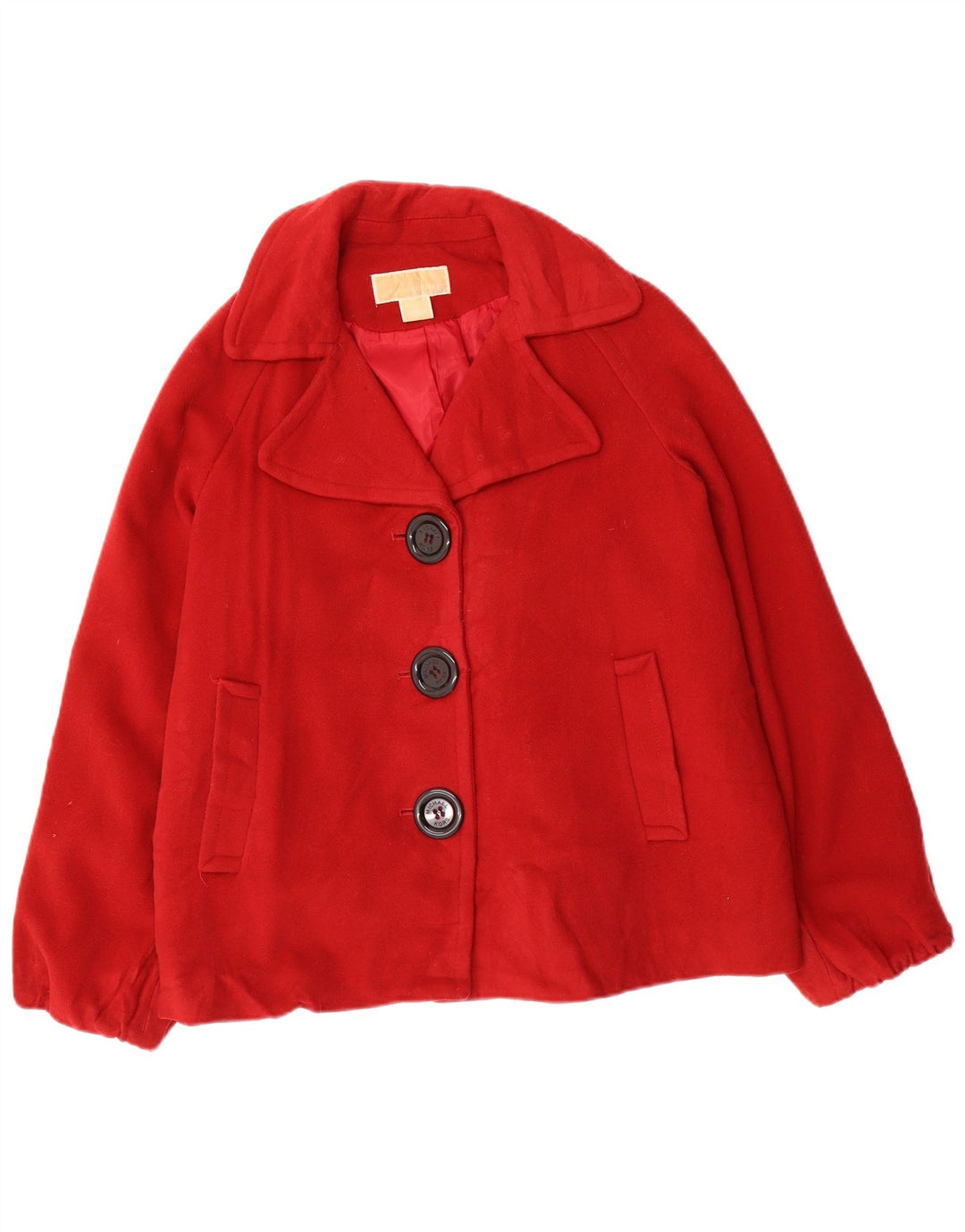 Giubbotto bomber oversize da donna Michael Kors US 4 Small in lana rossa