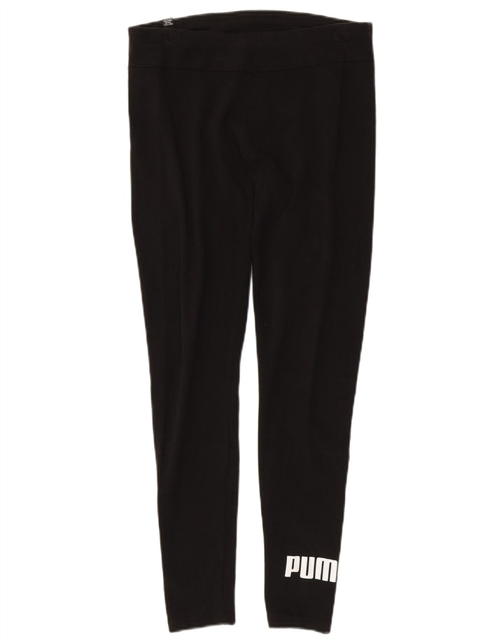 Leggings grafici da donna Puma UK 14 cotone nero medio