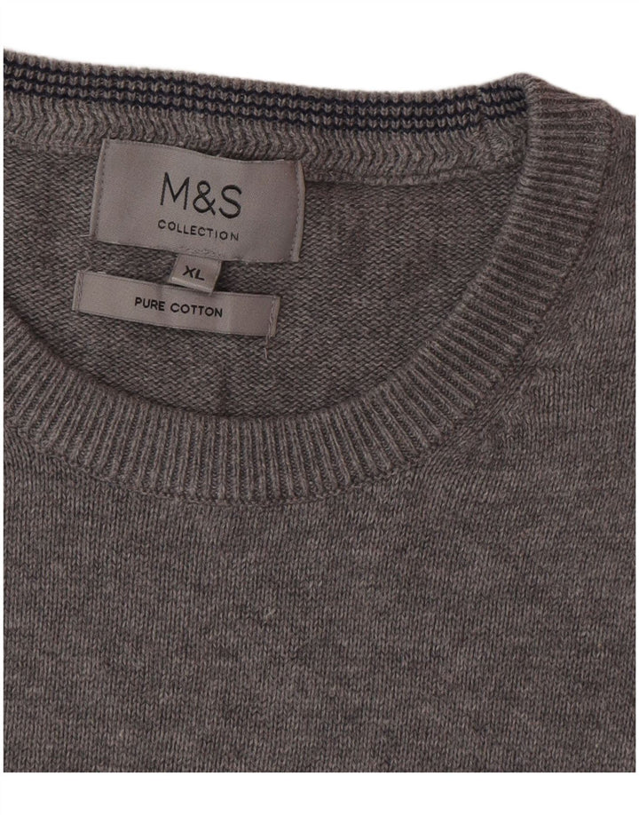 Maglione maglione girocollo da uomo Marks & Spencer XL grigio