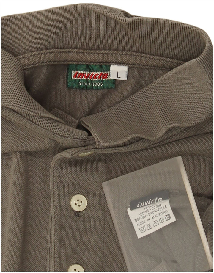 Polo Uomo Invicta Large in Cotone Grigio