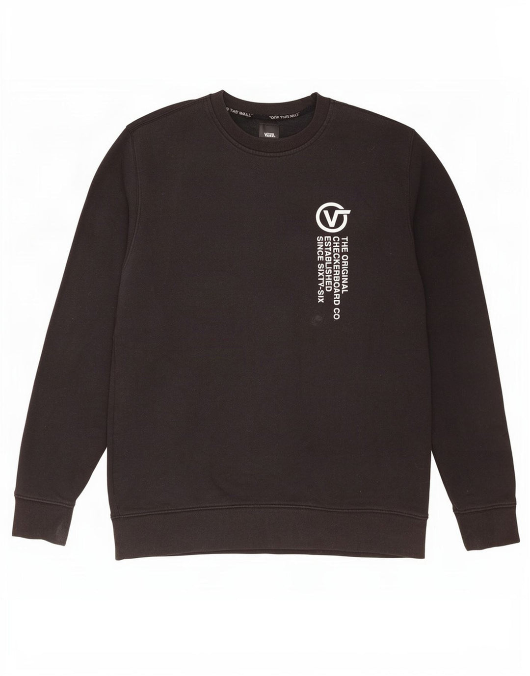 Felpa grafica da uomo Vans, maglione, cotone nero medio