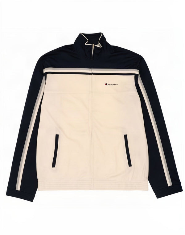 Giacca da tuta da uomo Champion 2XL Poliestere color block blu navy