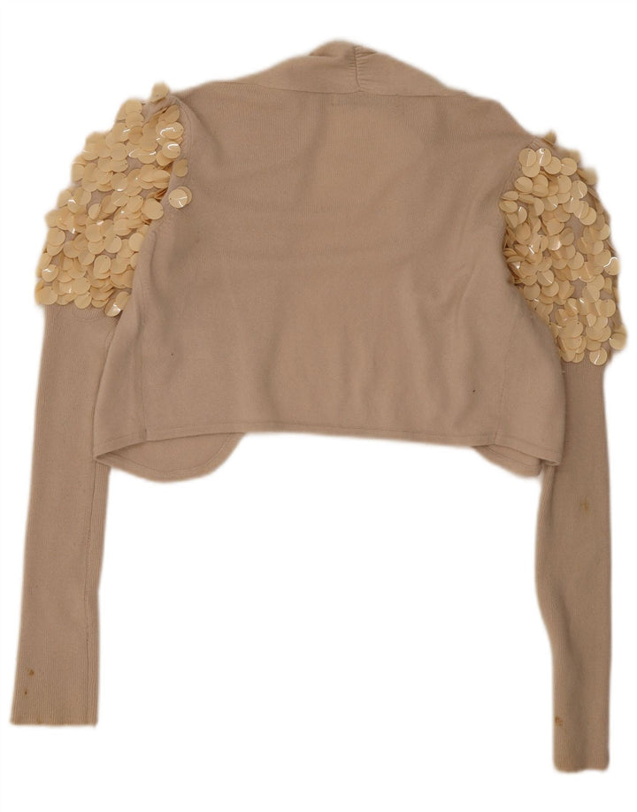 Maglione Bolero da donna Reiss UK 14 Viscosa beige medio