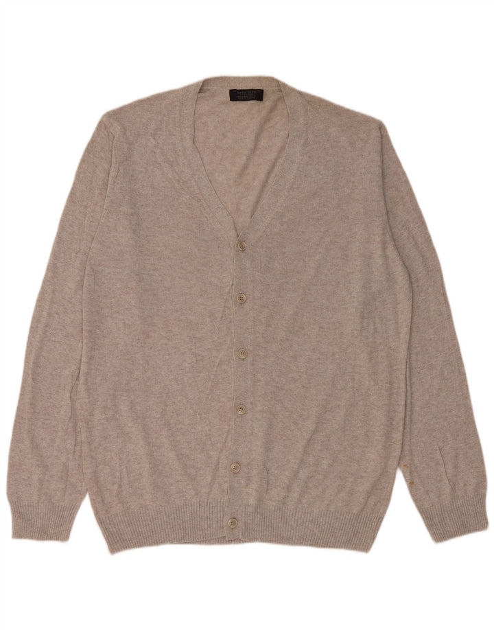 Maglione cardigan da uomo Zara XL grigio