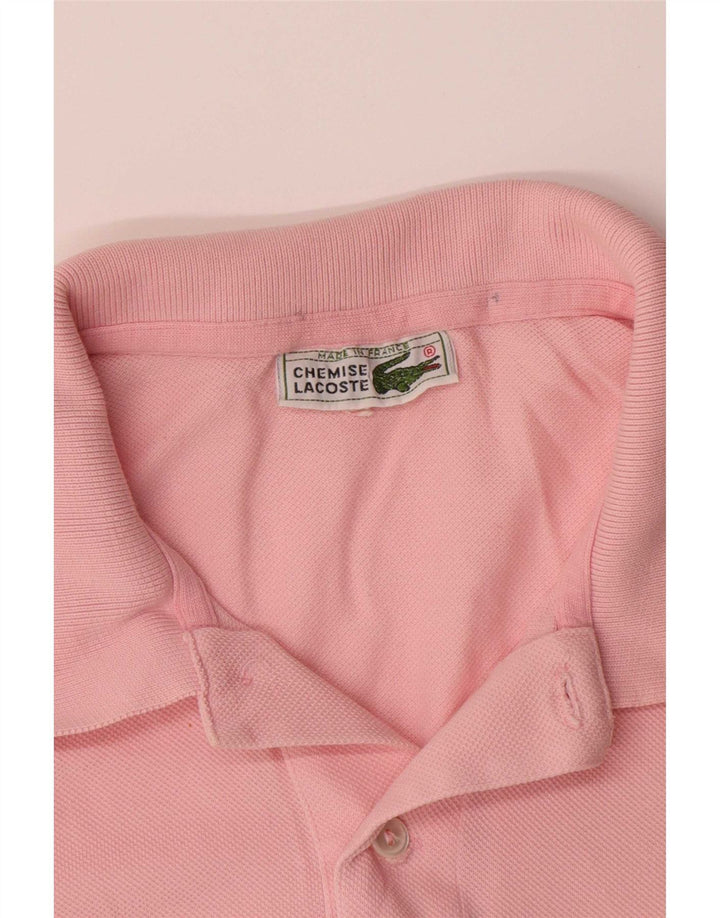 Polo da uomo Lacoste taglia 5 grande in cotone rosa