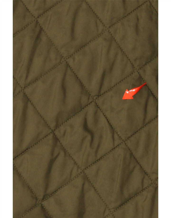 BARBOUR Giacca trapuntata da uomo UK 40 Large Khaki Poliammide