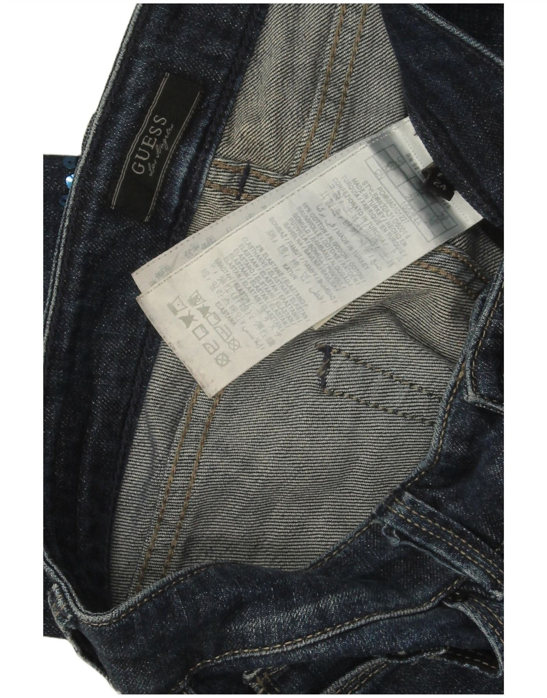 Jeans skinny Guess Starlet da donna W24 L30 cotone blu