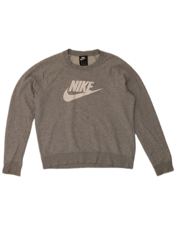 Felpa grafica da donna Nike Felpa UK 14 Cotone grigio medio
