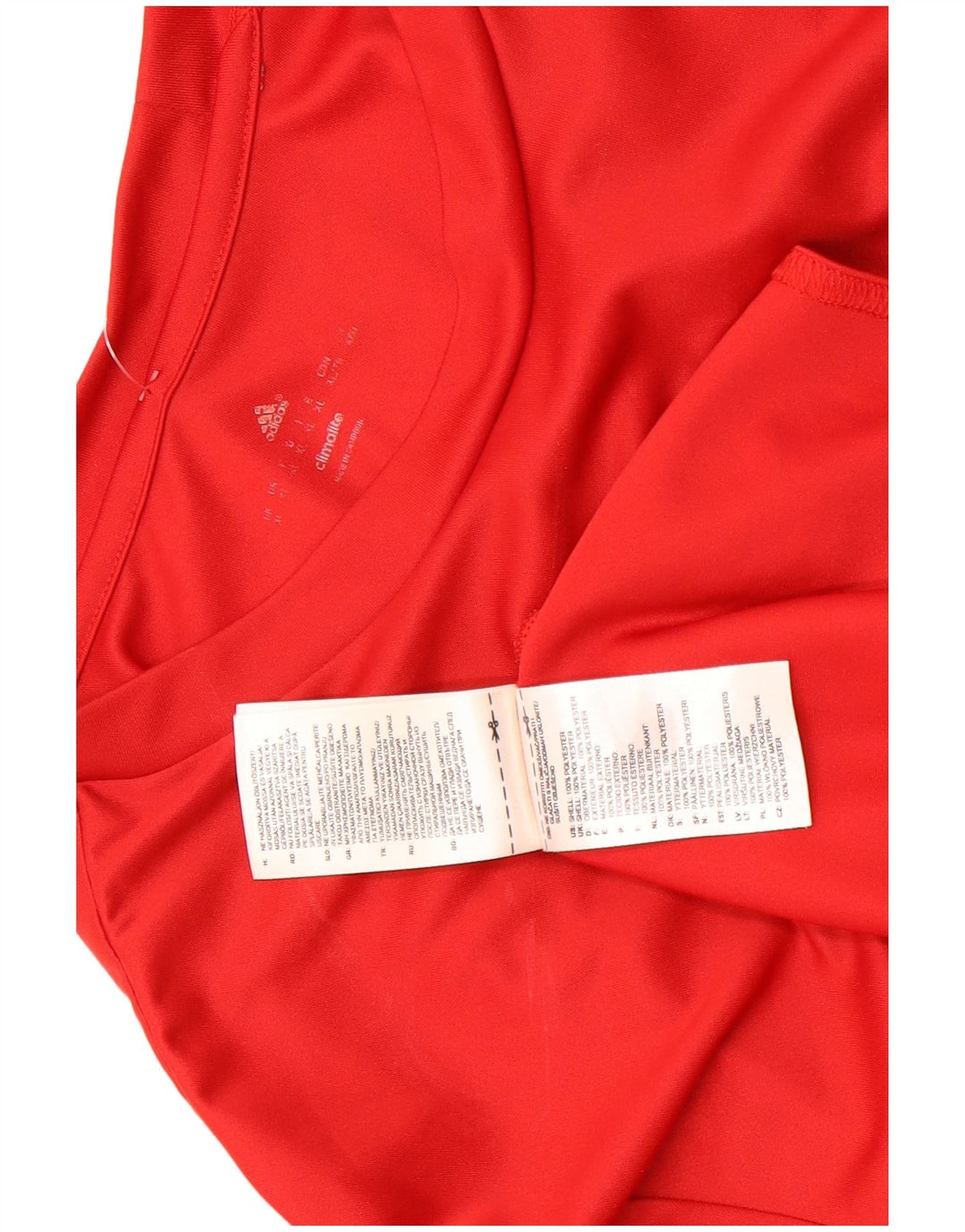 T-shirt Adidas Climalite da uomo XL rossa in poliestere