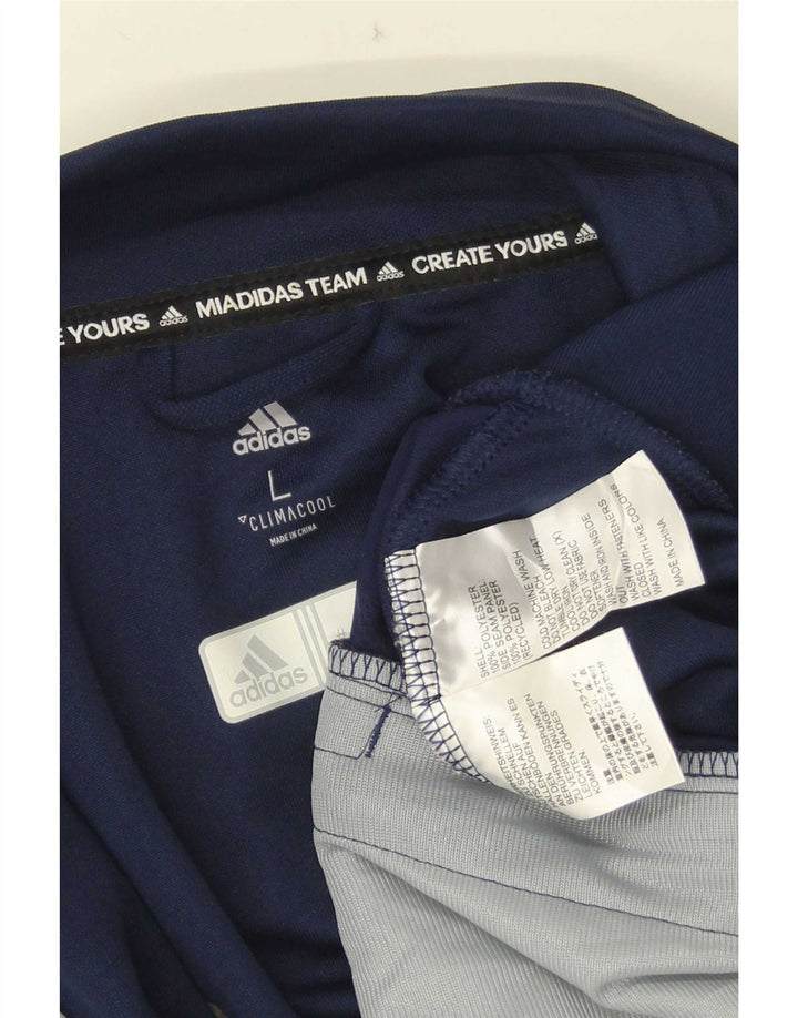 Giacca da uomo Adidas Climacool Top Jacket Large Blu Navy Colourblock