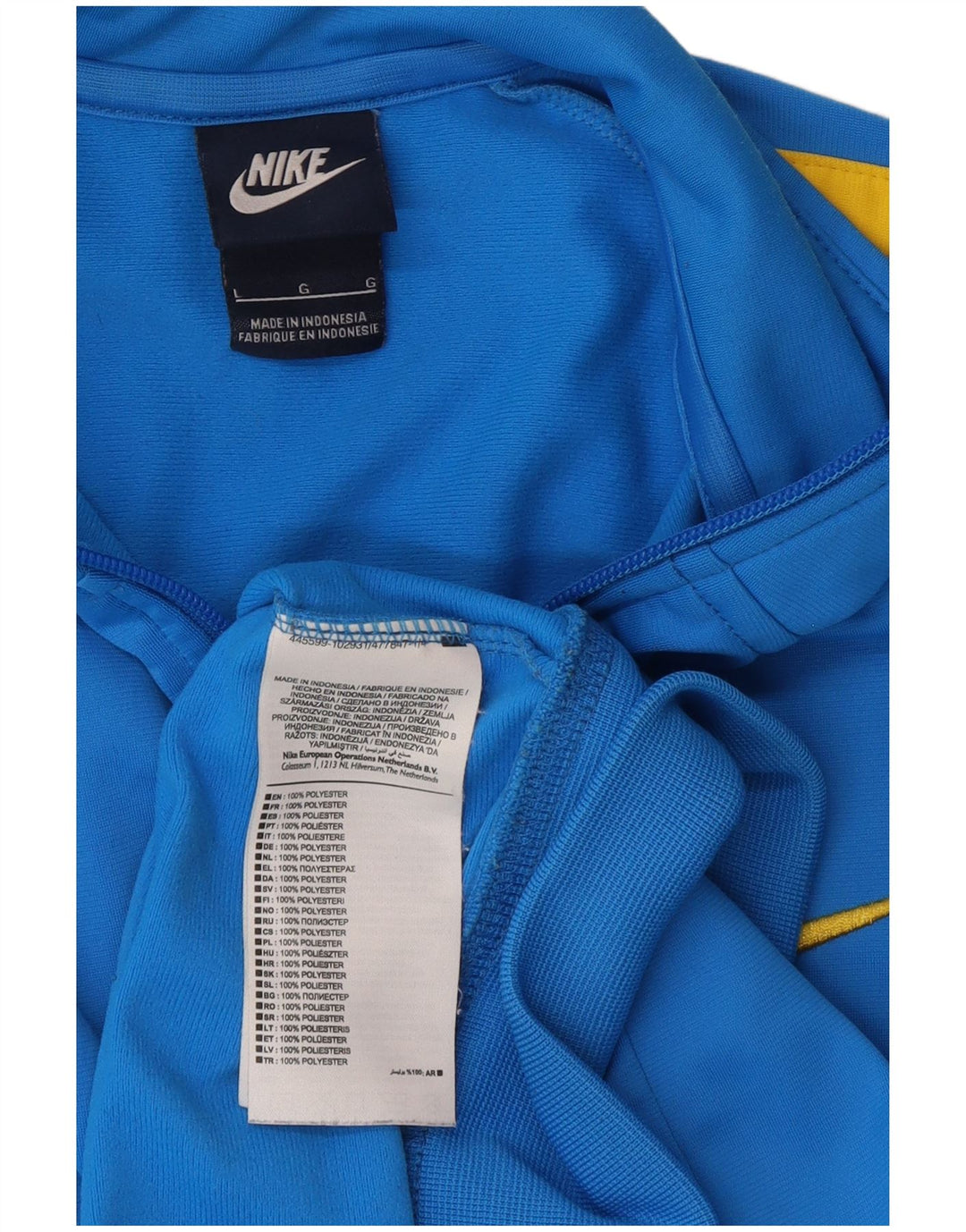Giacca da tuta da uomo Nike Regular Fit, giacca grande, blu, color block, sportiva