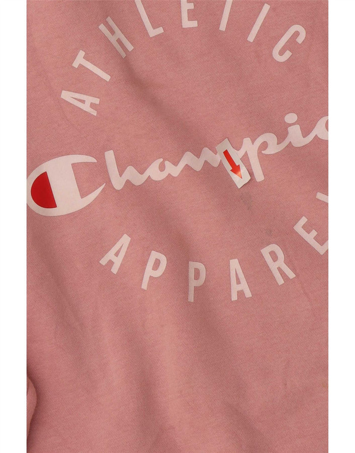 Felpa con grafica da donna Champion UK 14 Cotone rosa medio