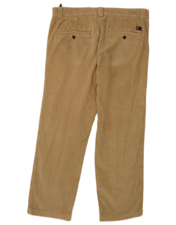 Pantaloni dritti in velluto a coste da uomo Timberland W33 L28 in cotone beige