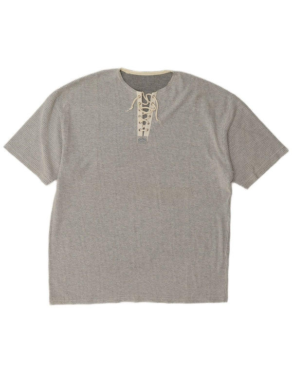 T-shirt vintage da uomo grande grigia