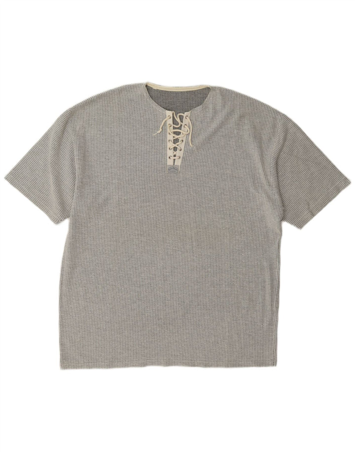 T-shirt vintage da uomo grande grigia