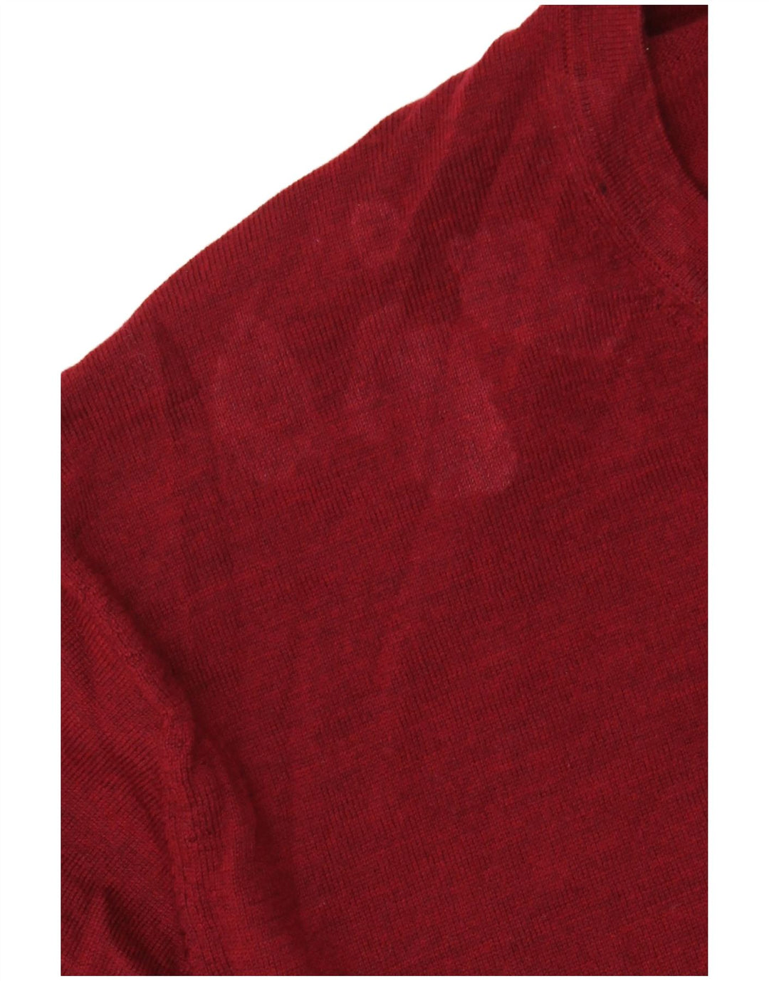 Maglione maglione girocollo da uomo Marks & Spencer XL rosso lana merino