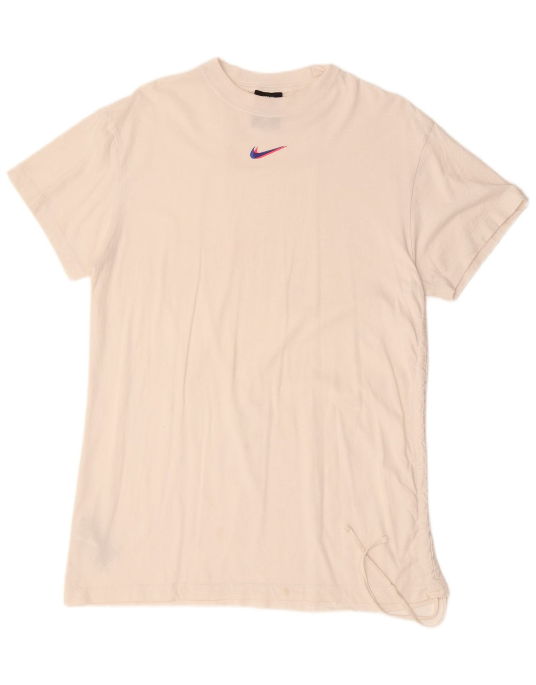 T-shirt da donna vestibilità ampia NIKE Top UK 14 cotone bianco medio