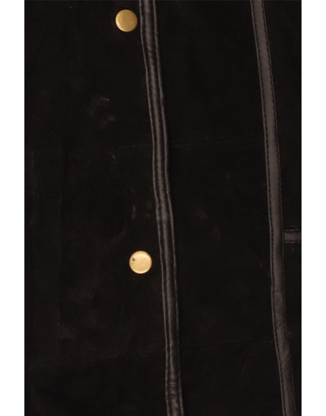 Giacca in pelle scamosciata da donna Neuville UK 26/28 5XL Pelle nera