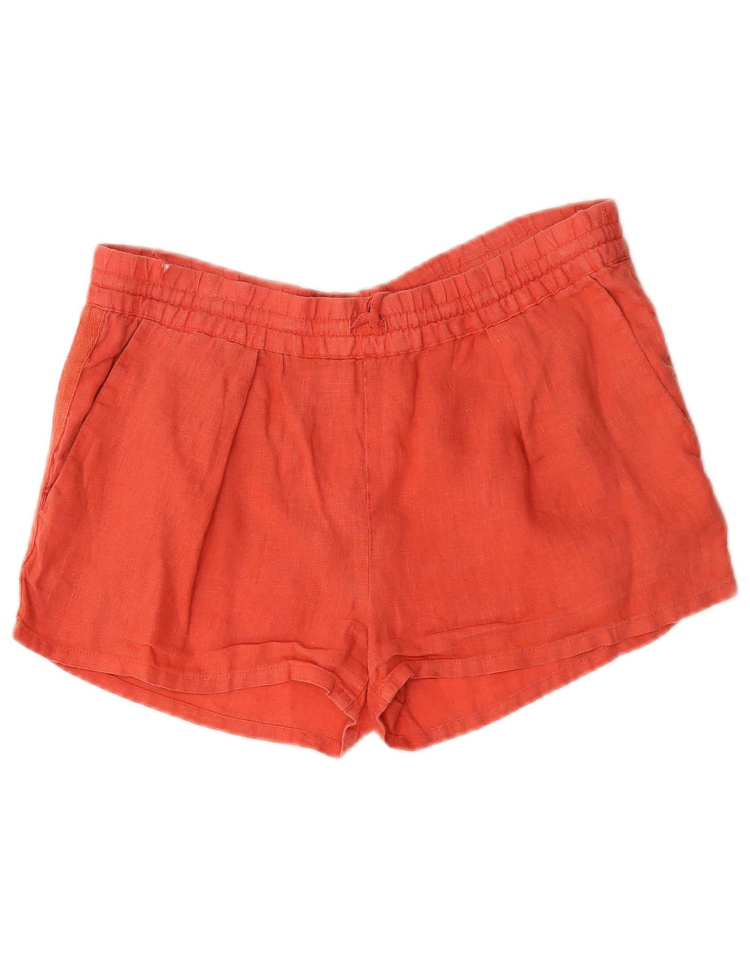 Pantaloncini casual da donna Zara piccoli W32 lino rosso