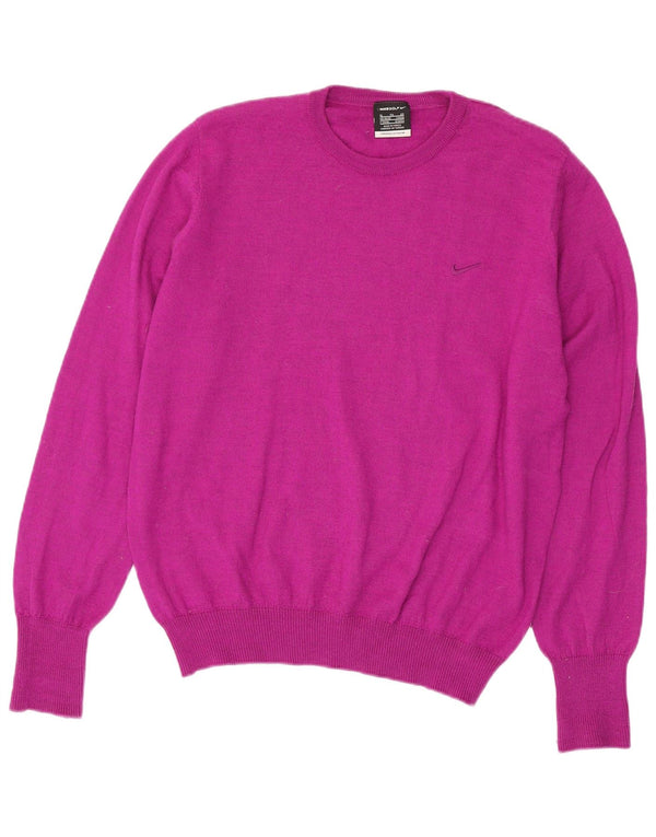 Maglione maglione girocollo da uomo Nike UK 46/48 XL poliestere rosa